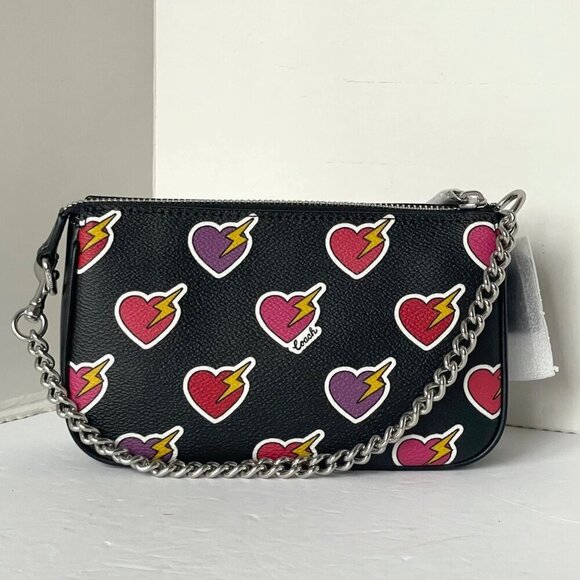 Coach Nolita 19 Shoulder Bag Heart Bolt Black Wristlet Clutch CW452 ORG PKG - Picture 4 of 12